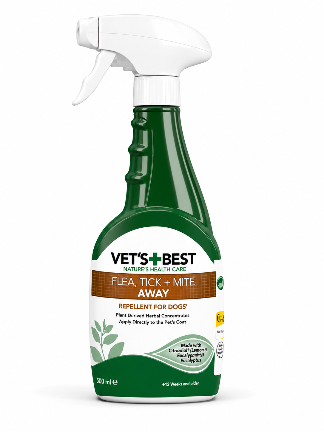 Vet’s Best Flea, Tick + Mite Away 500 ml – Spray repelent pentru câini