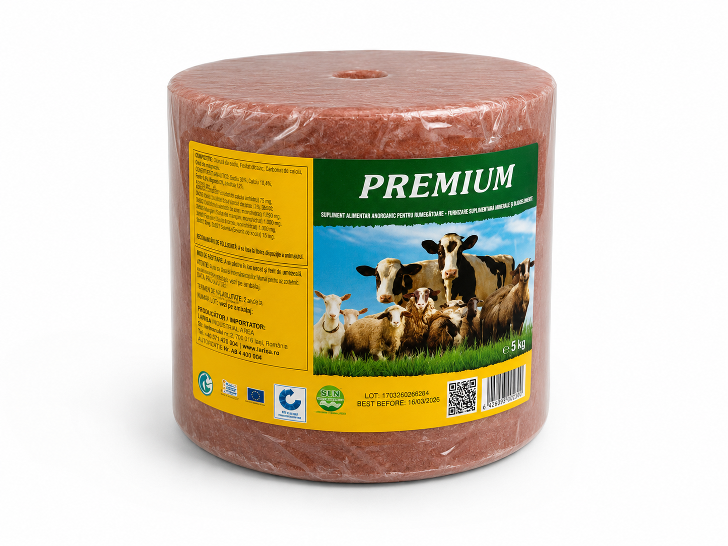 Bloc de sare mineralizată PREMIUM 5 kg