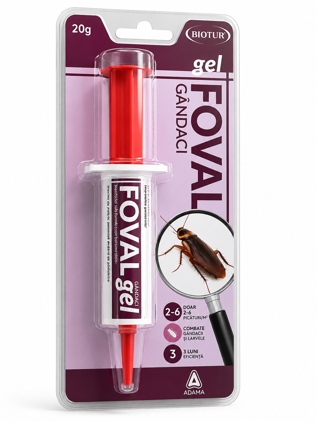 Foval Gel Gândaci 20 g – insecticid gel pentru combaterea gândacilor și larvelor