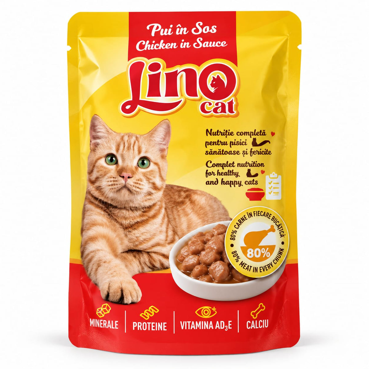 Lino Cat – hrană umedă completă pentru pisici diverse sortimente