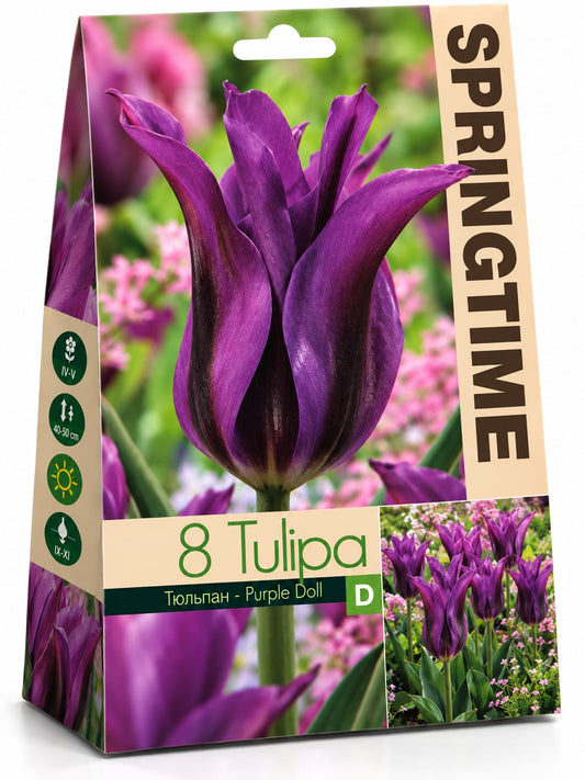 Bulbi de lalele – diverse soiuri și culori, 8 bulbi/pachet