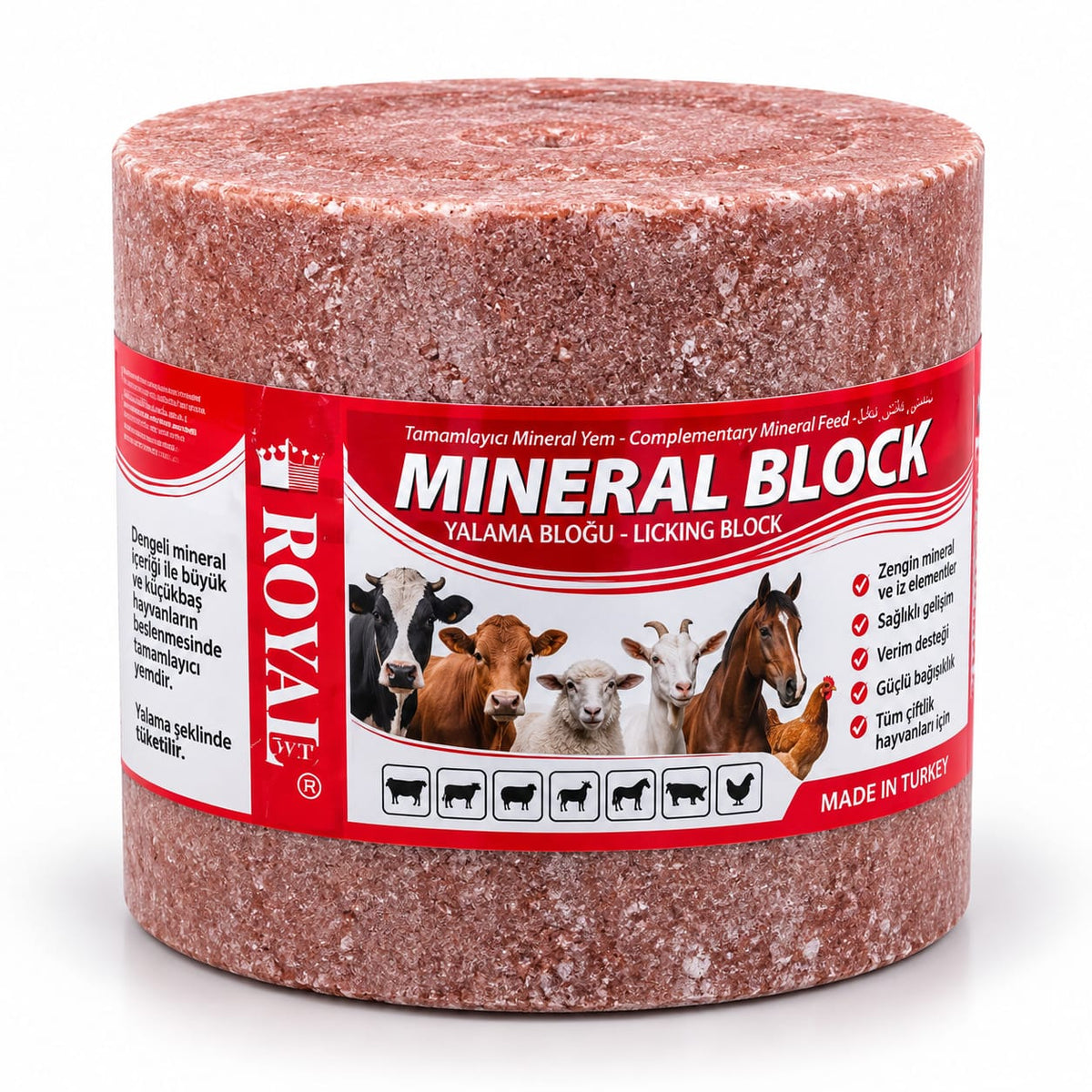 ROYAL Mineral Block – bloc mineral de lins pentru animale