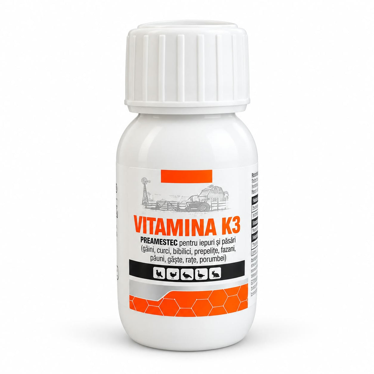 VITAMINA K3 – soluție orală pentru iepuri și păsări, 50 ml