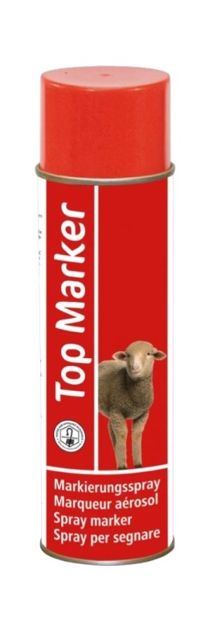 SPRAY MARCAJ ROȘU TOPMARKER 500ML (OVINE)