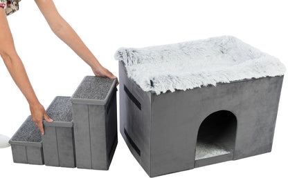 Culcuș Harvey Cu Trepte 135x47x50 cm