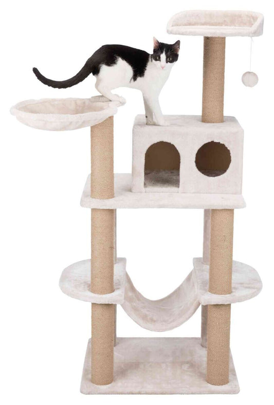Trixie Ansamblu Cat Tree Federico, 60x50x142 cm, Gri Deschis