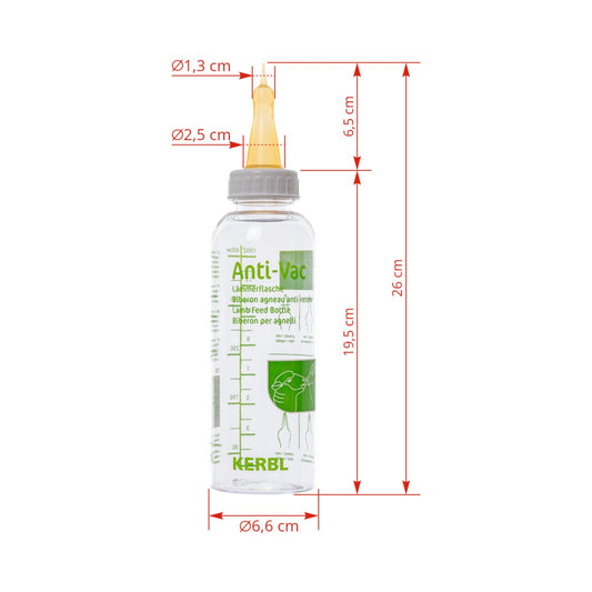 Bidon de alăptare pentru miei și iezi, 450 ml, AntiVac