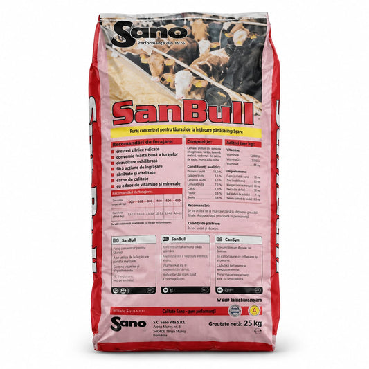 SanBull® 25 kg – concentrat pentru tăurași la îngrășat