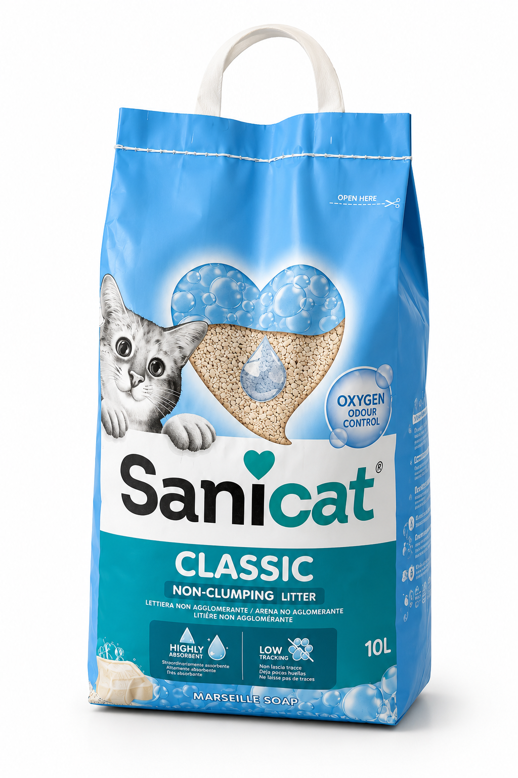 Sanicat Classic 10L – Așternut igienic pentru pisici