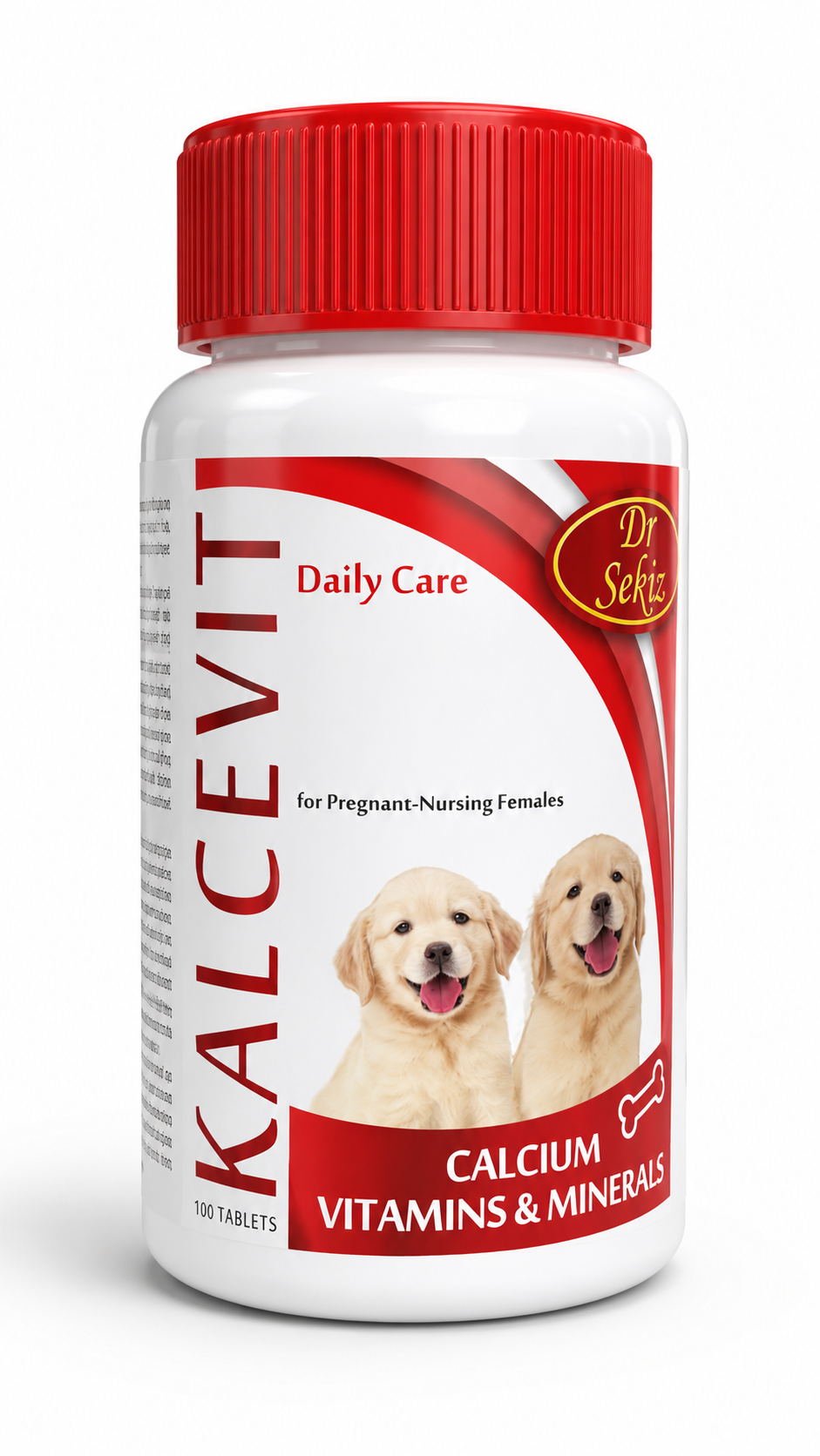 Kalcevit – Calciu, Vitamine și Minerale pentru Câini, 100 tablete