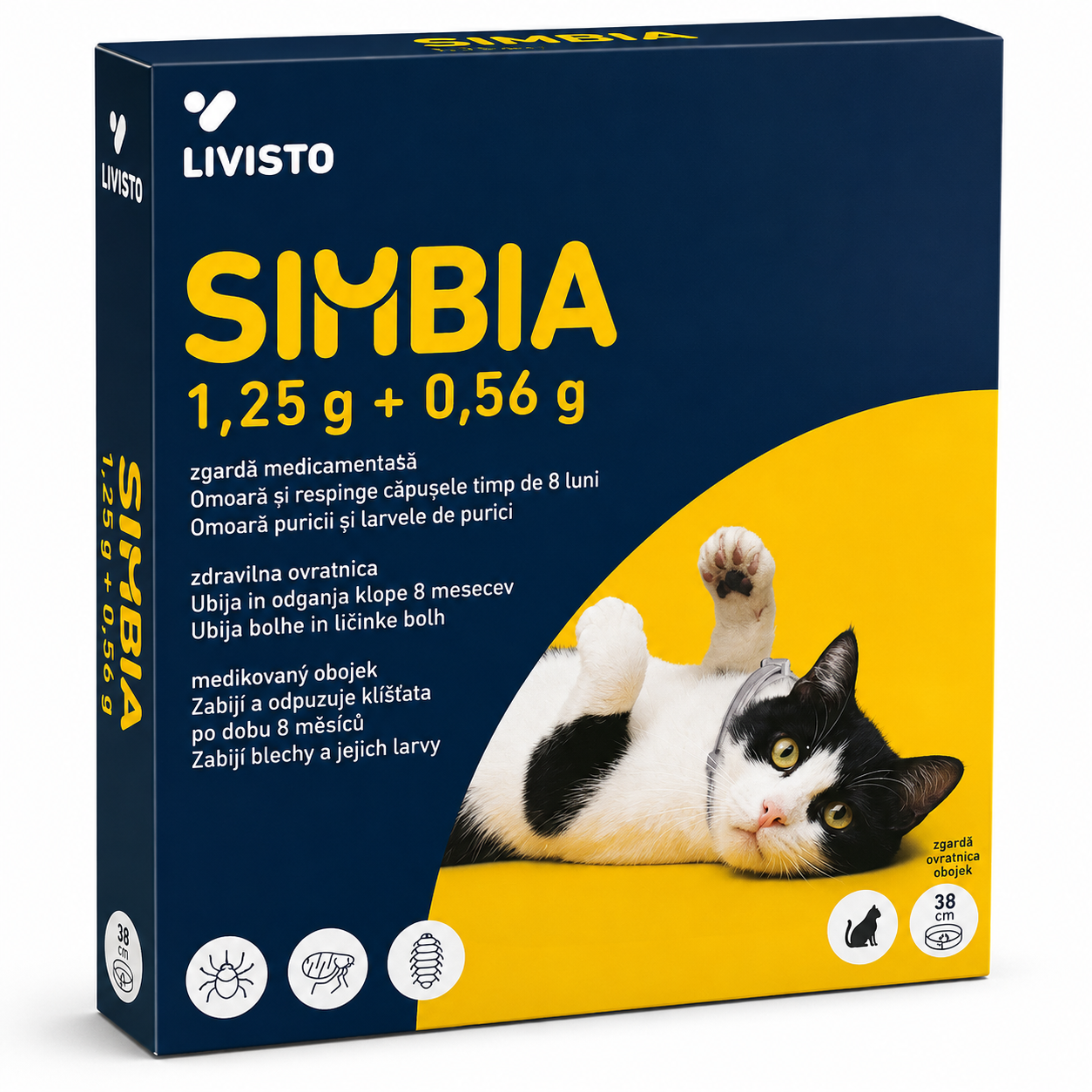 SIMBIA – Zgardă antiparazitară pentru pisici