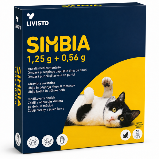 SIMBIA – Zgardă antiparazitară pentru pisici