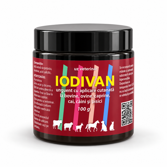 IODIVAN 100 g – unguent veterinar pentru îngrijirea pielii