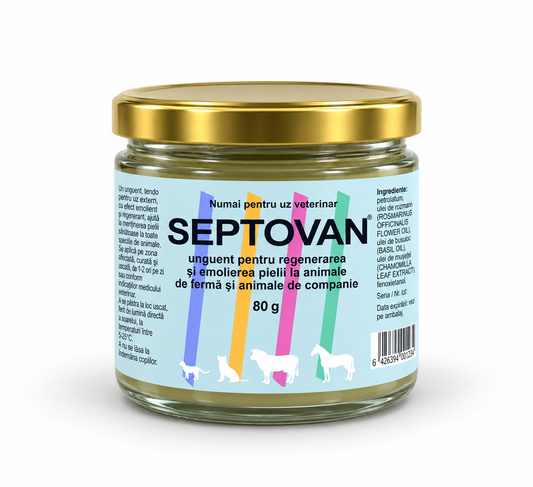 SEPTOVAN 80 g – unguent veterinar pentru regenerarea și emolierea pielii