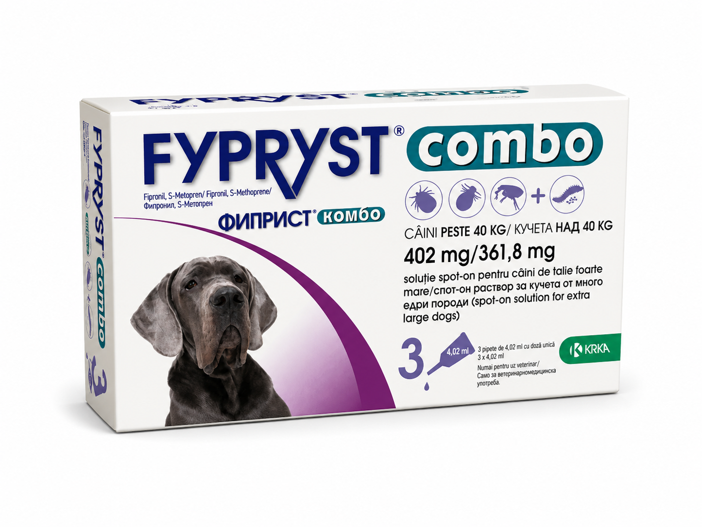 Fypryst Combo – soluție antiparazitară spot-on pentru câini – 1 pipetă