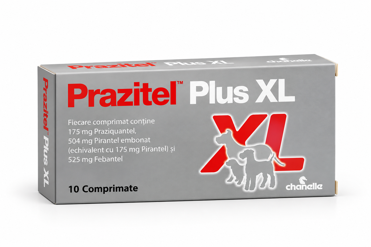 Prazitel Plus XL – comprimate pentru deparazitare internă la câini, 1 comprimat