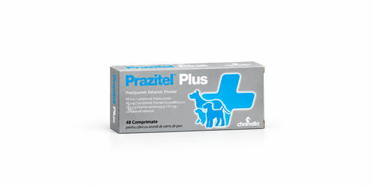 Prazitel Plus – comprimate pentru deparazitare internă la câini – blister 8 comprimate