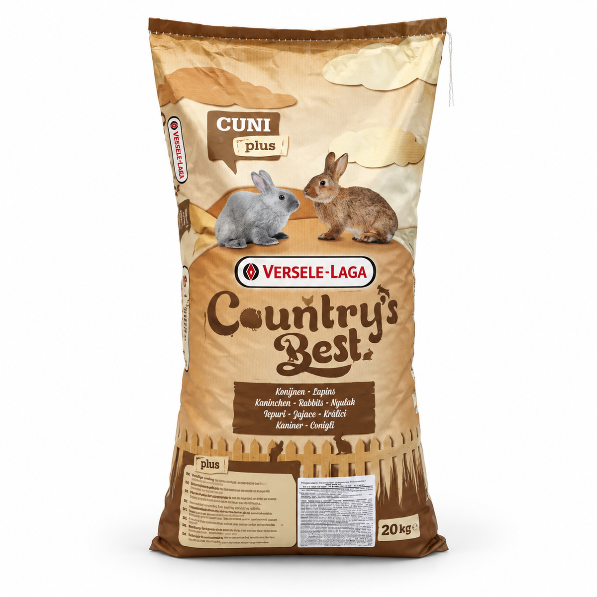 Versele-Laga Country’s Best Cuni Plus cu coccidiostatic – hrană pentru iepuri, 20 kg