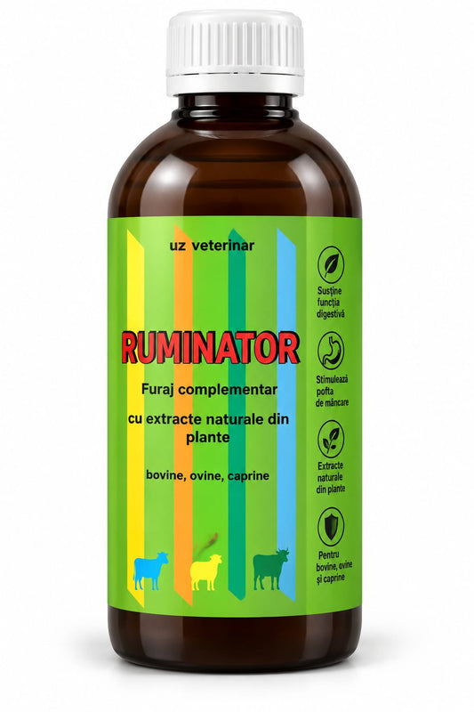 Ruminator 200 ml – poftă de mâncare și digestie pentru bovine, ovine și caprine