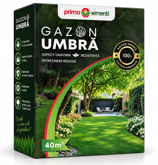 Gazon Umbră Prima Sementi – 40 m²