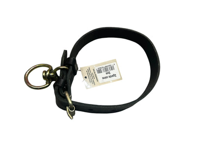Zgardă piele neagra, 2 cm