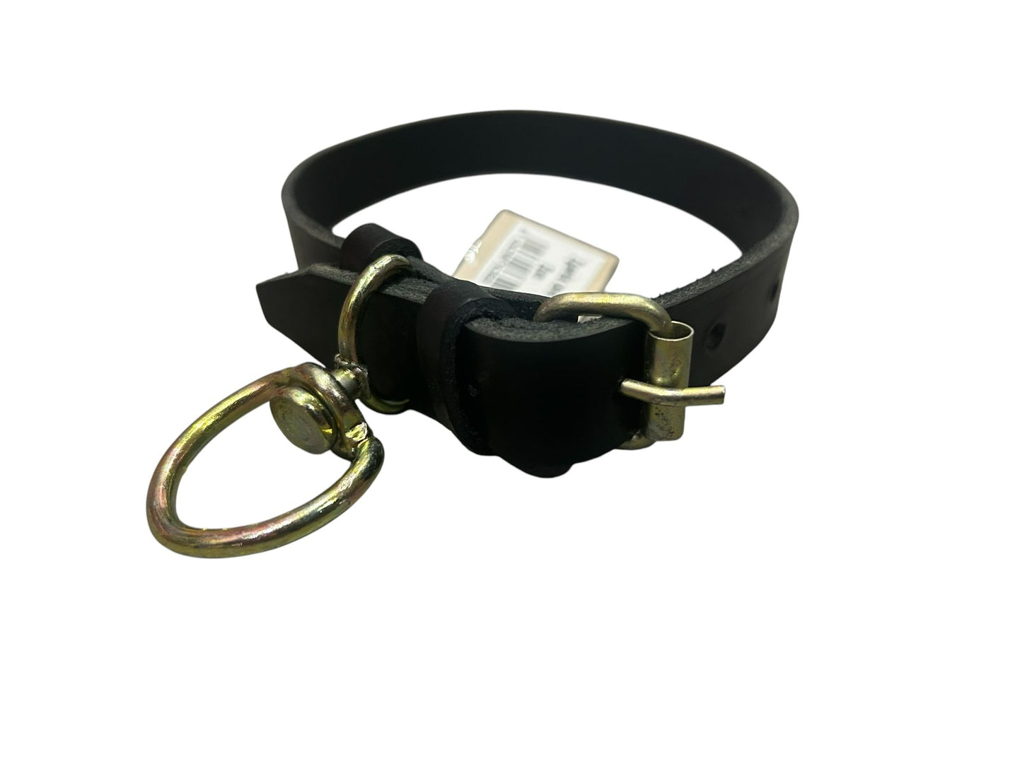 Zgardă piele neagra, 2 cm