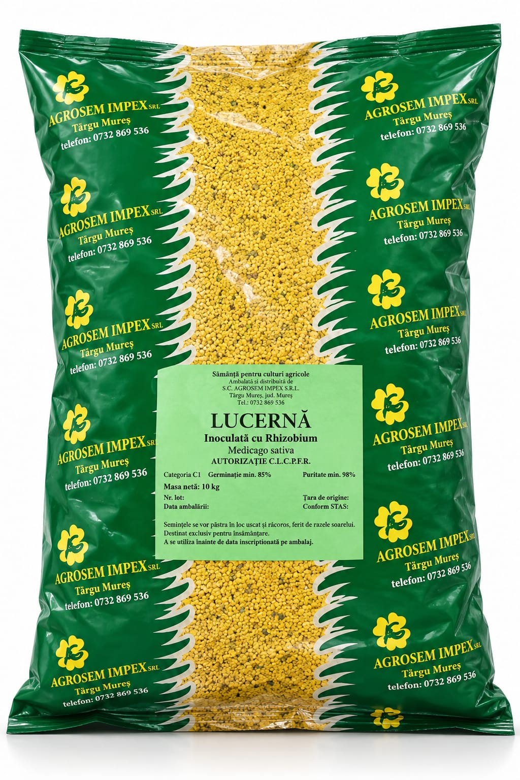 LUCERNĂ INOCULATĂ CU RHIZOBIUM – UN START BUN PENTRU O CULTURĂ PRODUCTIVĂ! 1KG