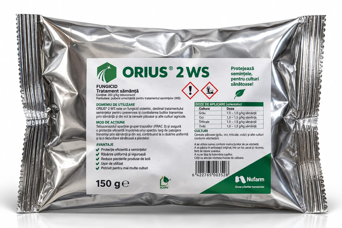 ORIUS® 2 WS – PROTECȚIE PENTRU SEMINȚE ÎNCĂ DE LA START!