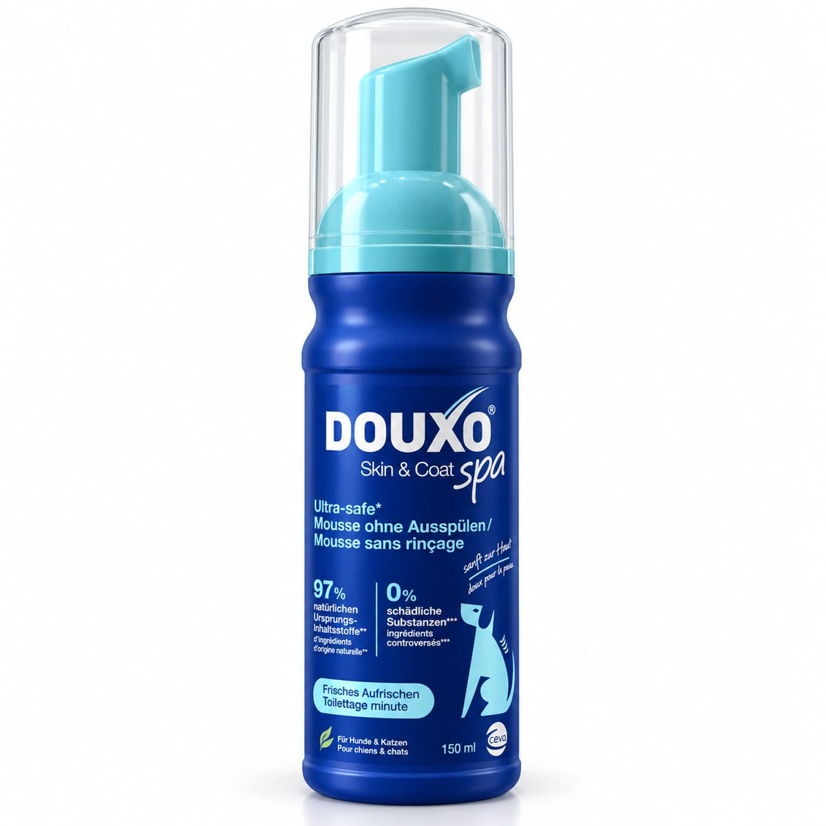DOUXO Skin & Coat SPA Mousse pentru câini – Descurcarea și îngrijirea blănii, 150 ml