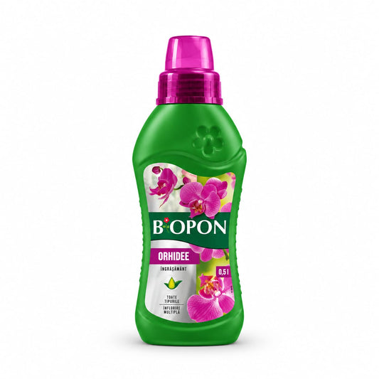 BIOPON Orhidee 0,5 L – îngrășământ pentru o înflorire spectaculoasă