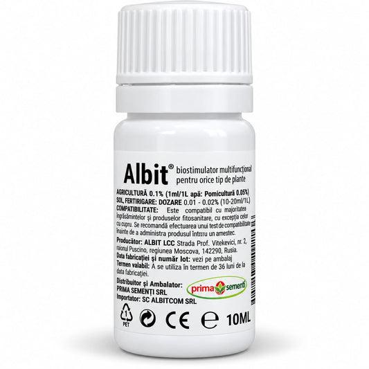 Albit® 10 ml – biostimulator multifuncțional pentru plante