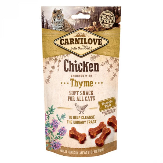 CARNILOVE CAT SEMI MOIST SNACK CHICKEN WITH THYME 50 G