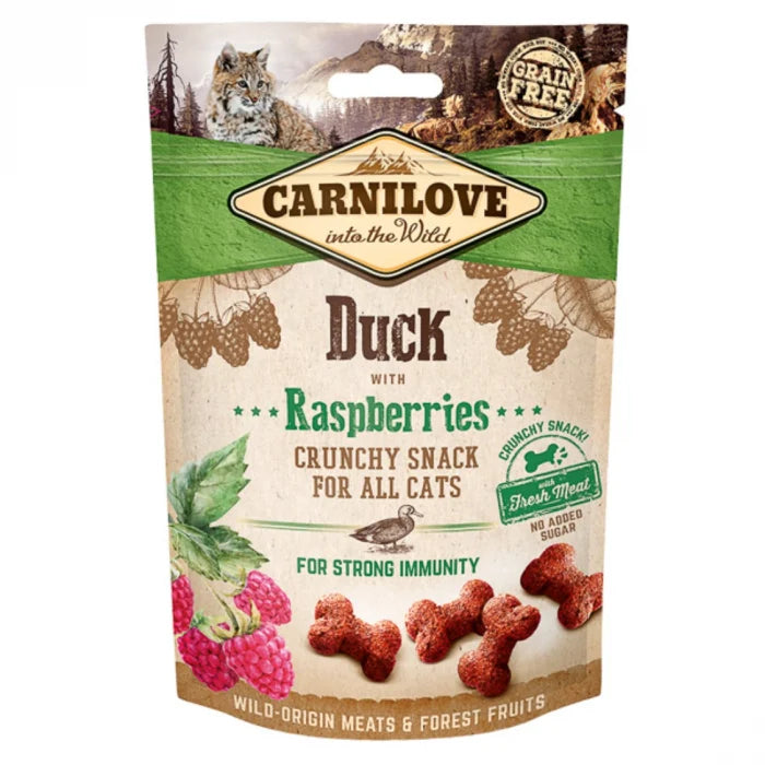 Carnilove cat crunchy snack Duck with Raspberries 50 g
