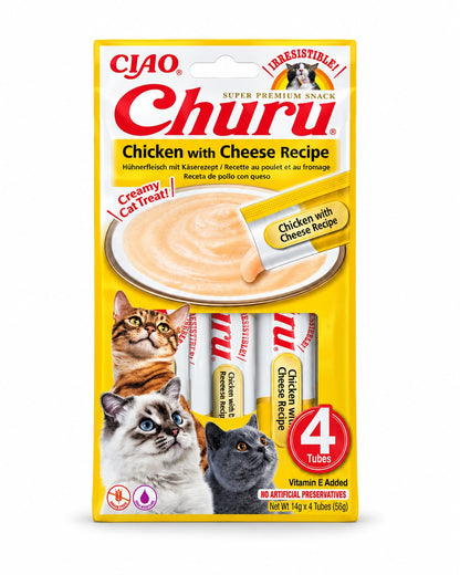 CIAO Churu – recompensă cremoasă pentru pisici, 4 x 14 g