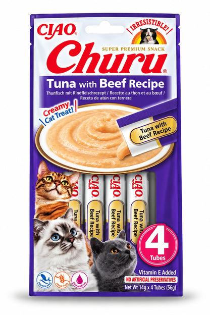 CIAO Churu – recompensă cremoasă pentru pisici, 4 x 14 g