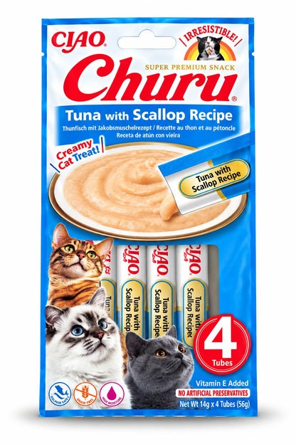 CIAO Churu – recompensă cremoasă pentru pisici, 4 x 14 g