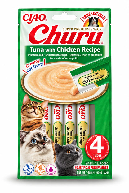 CIAO Churu – recompensă cremoasă pentru pisici, 4 x 14 g