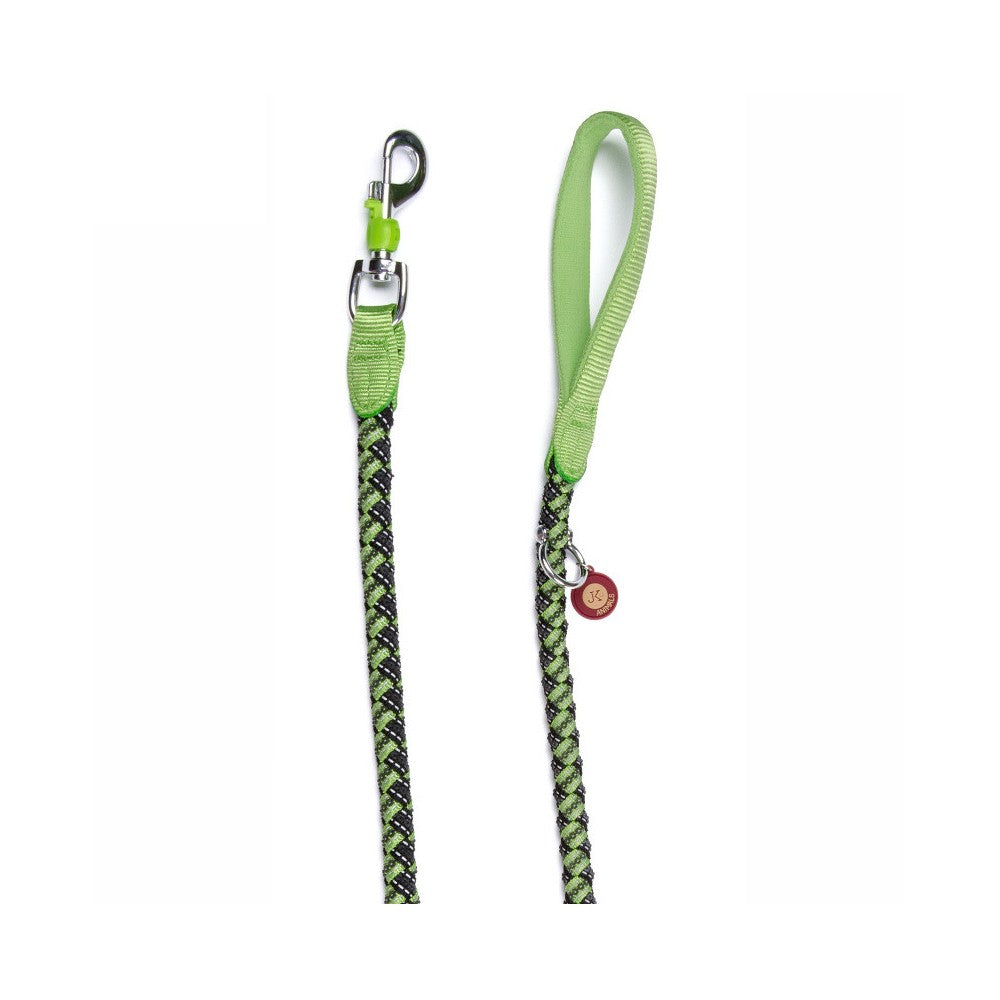 Lesă confort cordelina verde