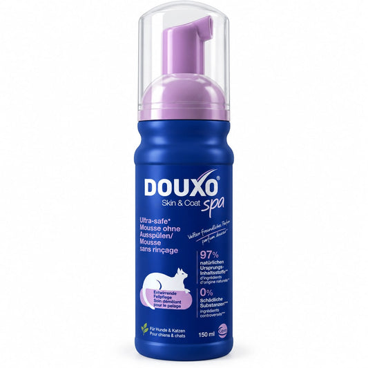 DOUXO Skin & Coat SPA Mousse pentru pisici – Îngrijire și descurcare, 150 ml