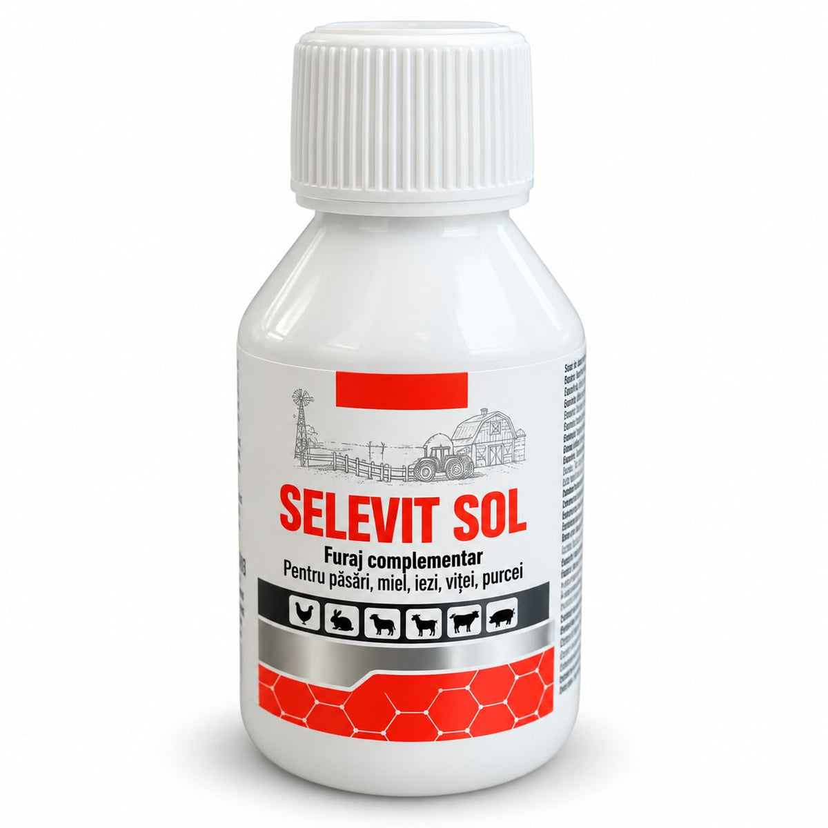 SELEVIT SOL – vitamine, aminoacizi și seleniu pentru animale, 50 ml / 100 ml