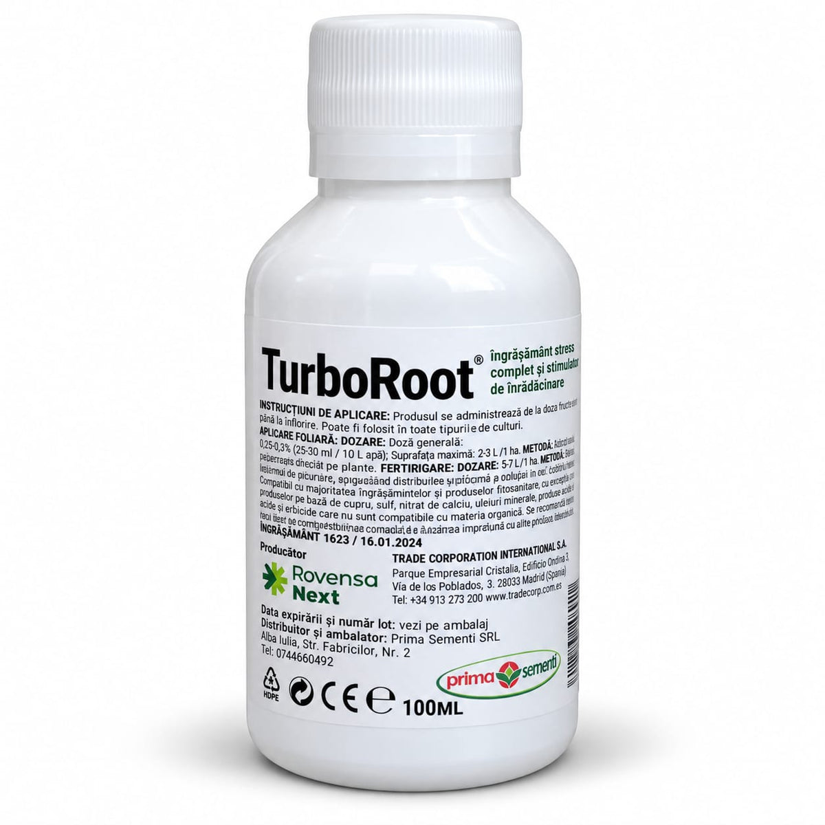 TurboRoot 100 ml – stimulator de înrădăcinare pentru rădăcini puternice și plante viguroase