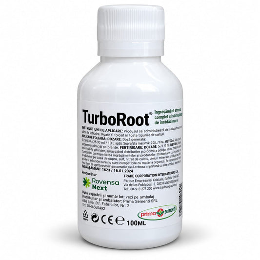 TurboRoot 100 ml – stimulator de înrădăcinare pentru rădăcini puternice și plante viguroase